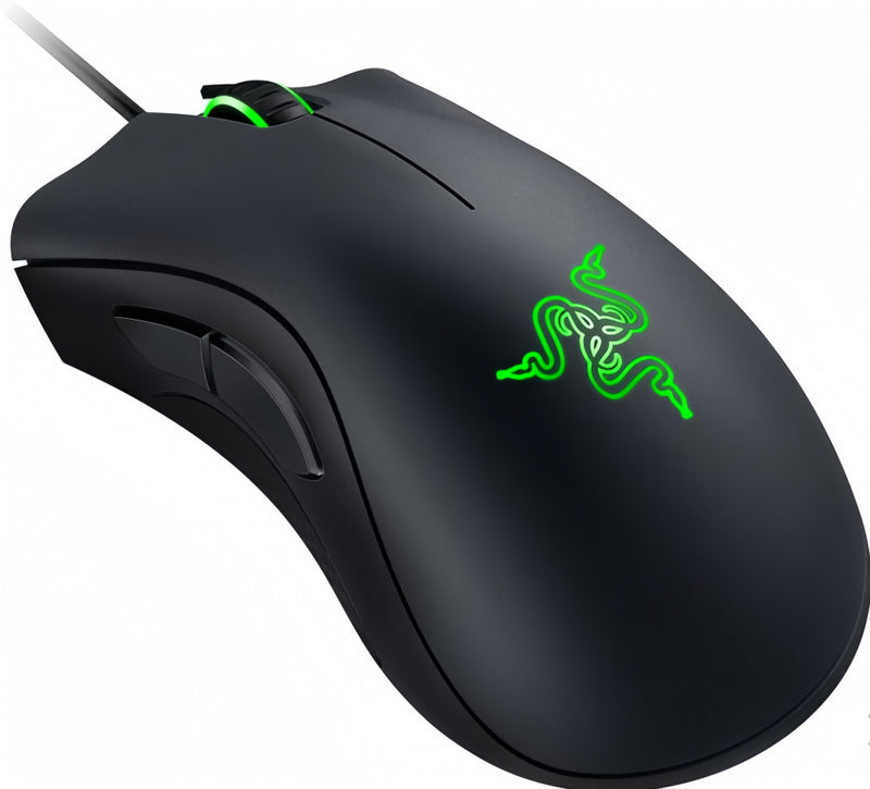 Razer Mouse Óptico Ergonômico De DeathAdder 6400DPI Com Fio USB